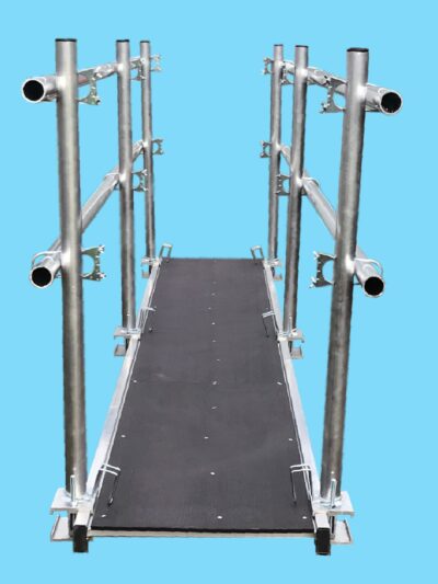 Alternative view of LFI Pro Aluminium Lightweight Staging Board 600mm x 4.2m With Double Sided Handrail