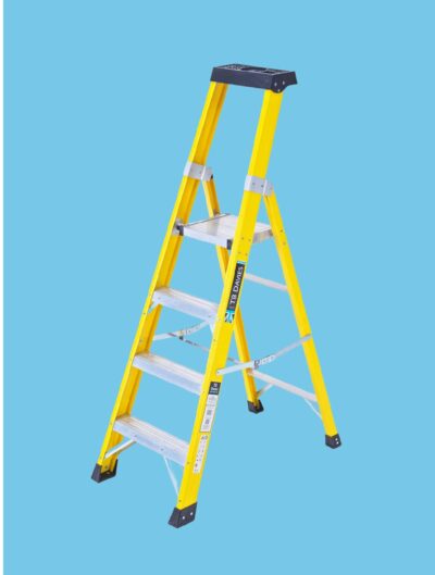 4 Tread EN131 Glassfibre Platform Step Ladder