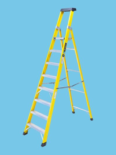8 Tread EN131 Glassfibre Platform Step Ladder