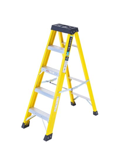 5 Tread EN131 Glassfibre Swingback Step Ladder