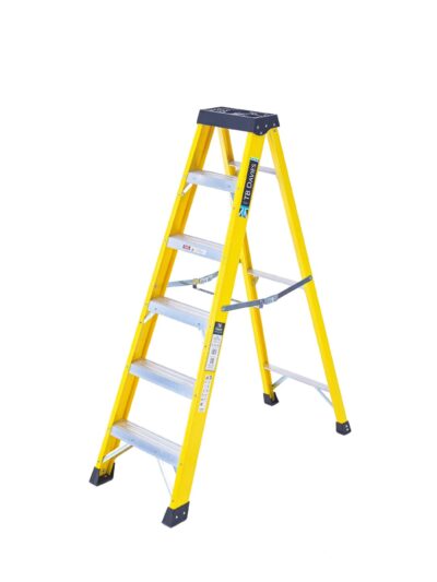 6 Tread EN131 Glassfibre Swingback Step Ladder