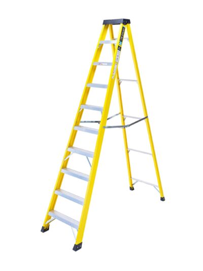 10 Tread EN131 Glassfibre Swingback Step Ladder
