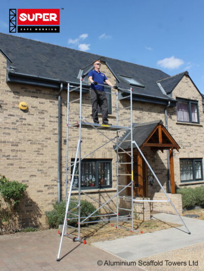 eDIY 5+ (3 in ONE) Scaffold Tower with 2 Telescopic Outriggers