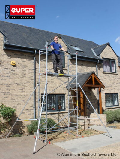 eDIY 5++ (3 in ONE) Scaffold Tower with 4 Telescopic Outriggers