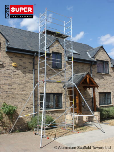 Alternative view of eDIY 7 (5 in ONE)  Scaffold Tower with 4 Telescopic Outriggers