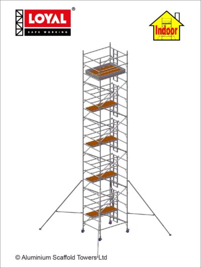 11.2m(36'9") Working Height - Loyal Tower 1450 Plus, 1.8m(5'11") Long, Loyal Loyal Industrial Scaffold Tower Plus