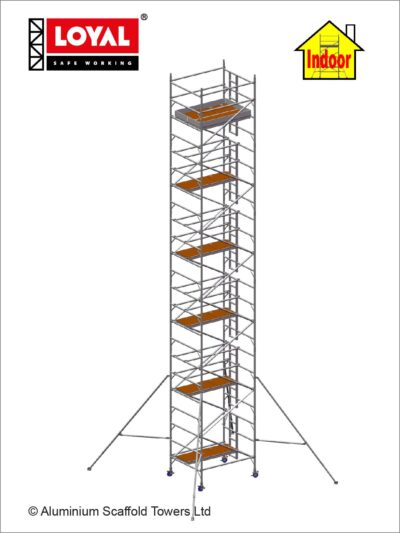 12.7m(41'8") Working Height - Loyal Tower 1450 Plus, 1.8m(5'11") Long, Loyal Loyal Industrial Scaffold Tower Plus