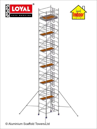 14.2m(46'7") Working Height - Loyal Tower 1450 Plus, 1.8m(5'11") Long, Loyal Loyal Industrial Scaffold Tower Plus
