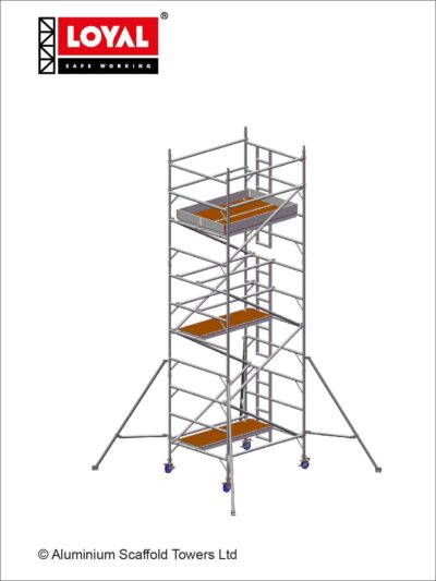 6.7m(22') Working Height - Loyal Tower 1450 Plus, 1.8m(5'11") Long, Loyal Loyal Industrial Scaffold Tower Plus