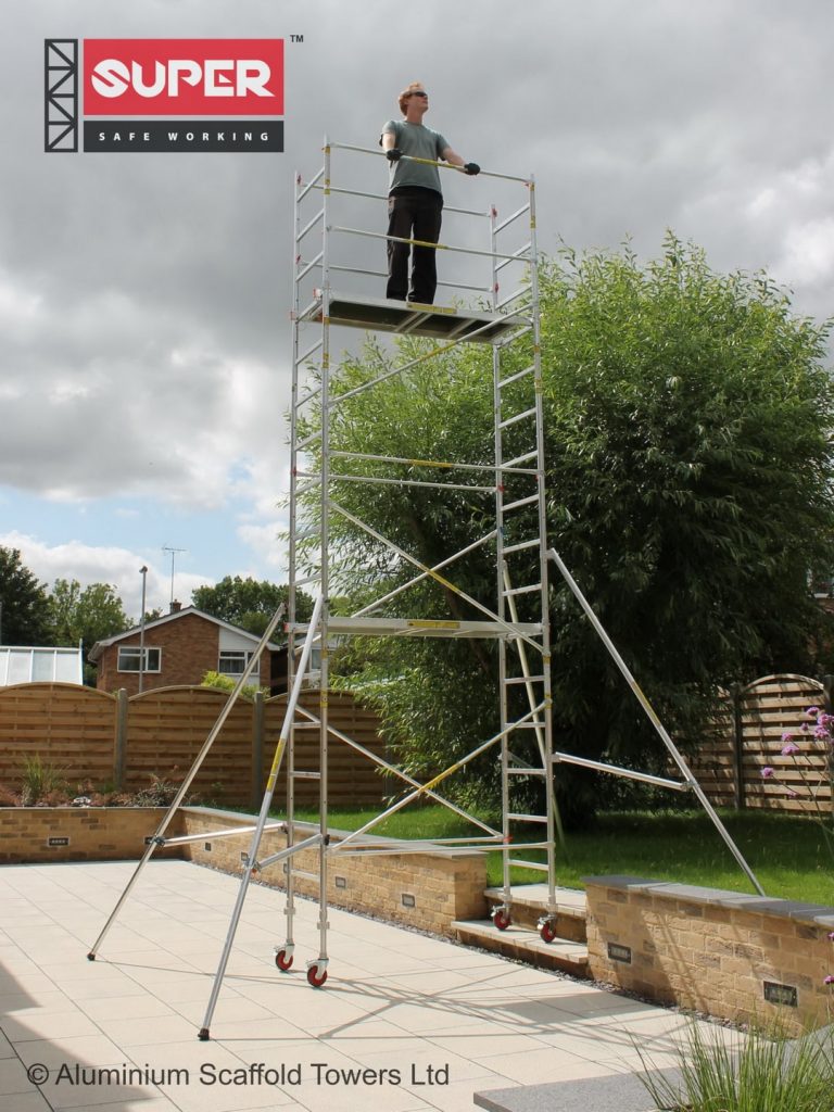 EDIY 7 Advanced Plus Scaffold Tower With 4 Height Adj Wheels & 4 ...