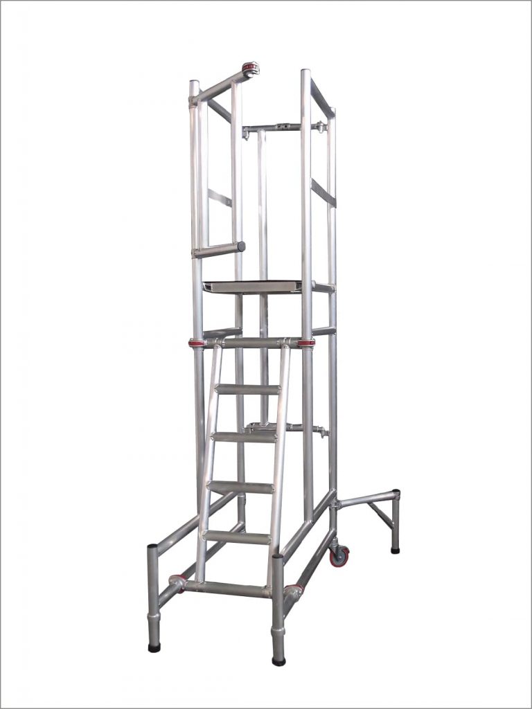 Mini Loyal Foldable Scaffold Tower (extra brace) - Aluminium Scaffold ...