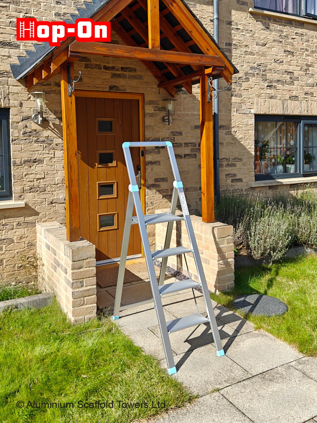 Hop-On Slim Step Ladder