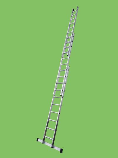 EN131-2 Professional Industrial 3 Section Extension Ladder 3x10 Rung