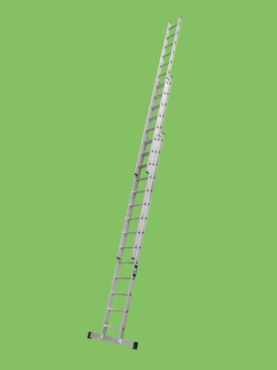 EN131-2 Professional Industrial 3 Section Extension Ladder 3x14 Rung