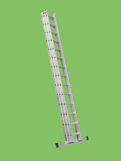 Alternative view of EN131-2 Professional Industrial 3 Section Extension Ladder 3x14 Rung