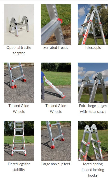 Telescopic Multi Purpose Ladder Features