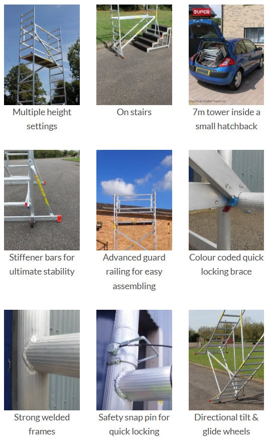 Loyal DIY Scaffold tower features