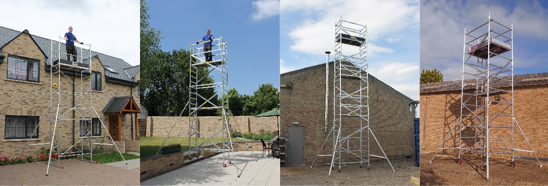 Aluminium and fibreglass Ladders